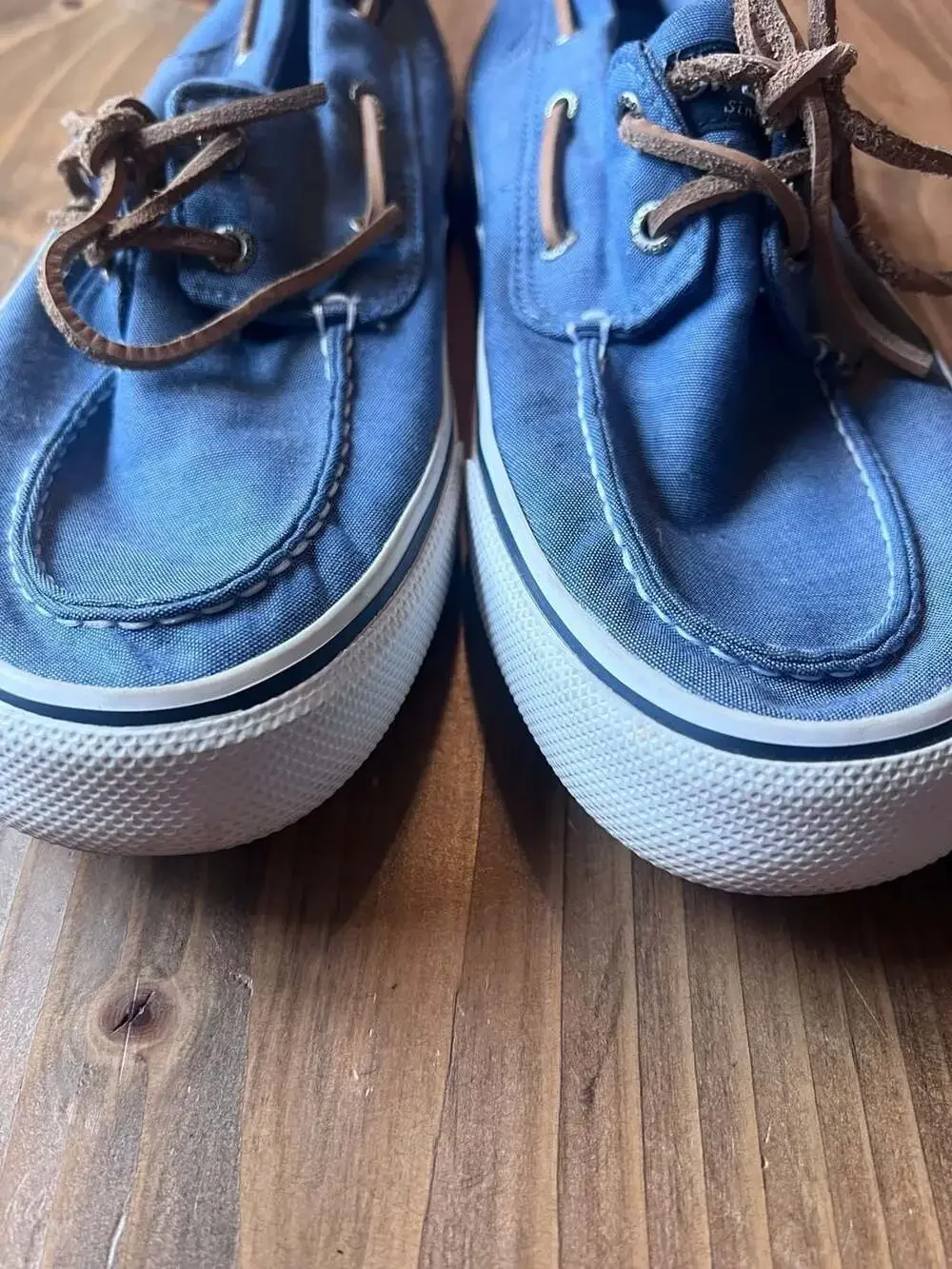 Sperry Top-Sider Bahama II Blue Canvas Boat Shoes Sneakers